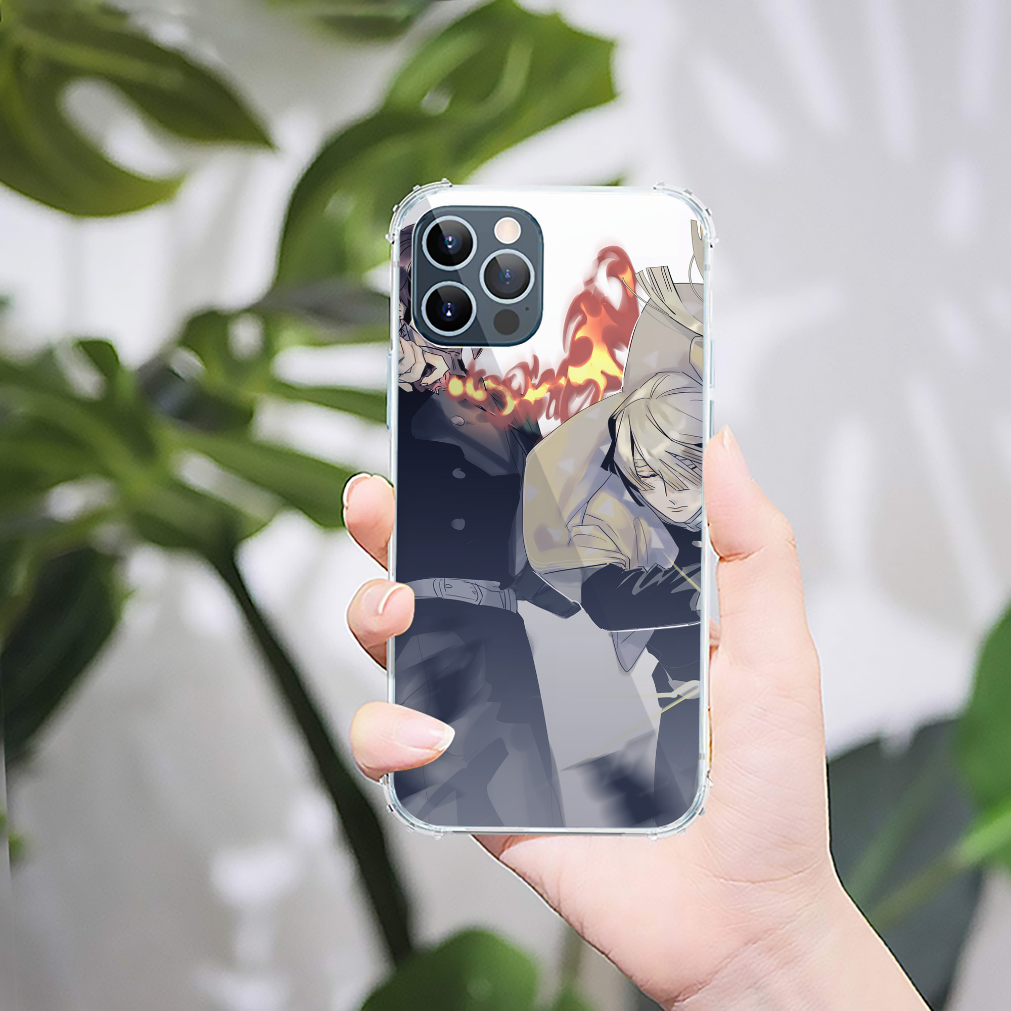 （画像用） 鬼滅の刃（きめつのやいば）竈門 炭治郎／かまど たんじろう Kamado Tanjirou 【iPhone 12シリーズ対応】透明スマホケース（クリアソフトケース）